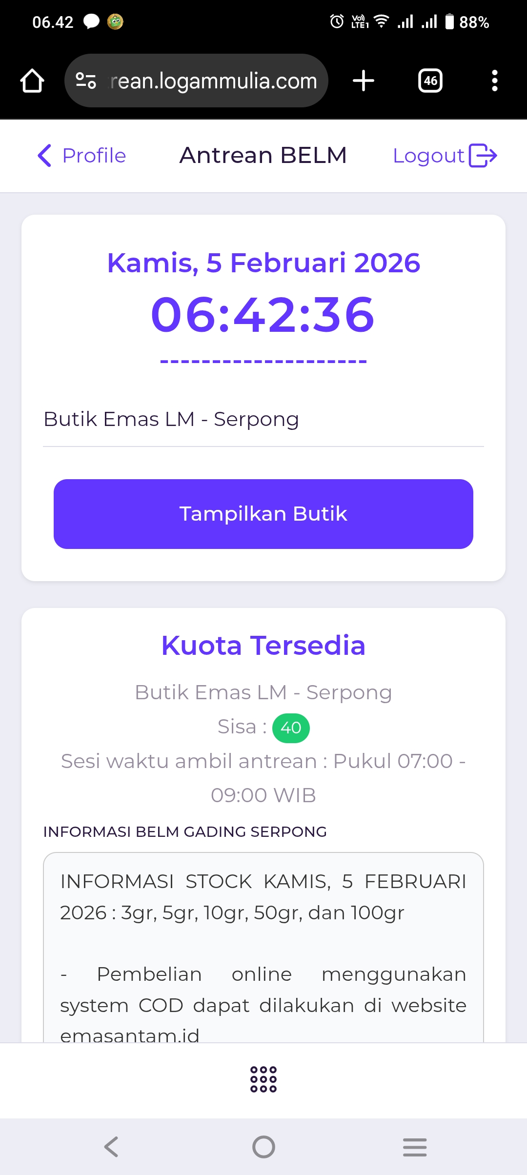 Layanan Aplikasi Pembelian Emas Antam Bermasalah, Masyarakat Kesulitan Akses Investasi