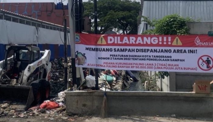 Gercep, Pemkot Tangerang Tutup TPS Liar di RW 10 Kelurahan Karang Timur