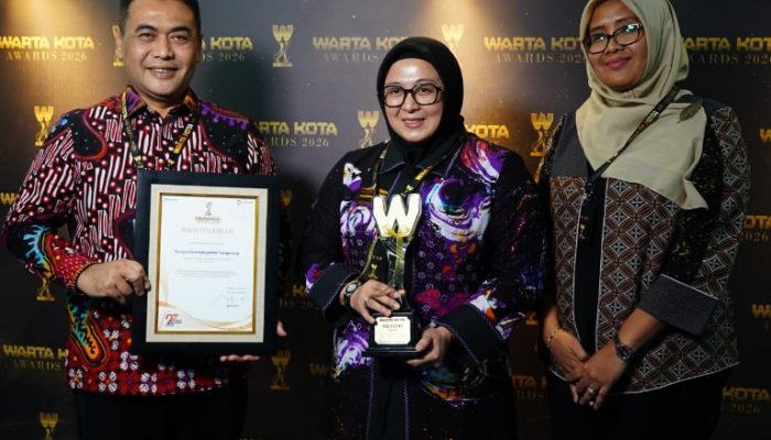 Jadi Pelopor Sekolah Swasta Gratis, Pemkab Tangerang Raih Warta Kota Awards 2026
