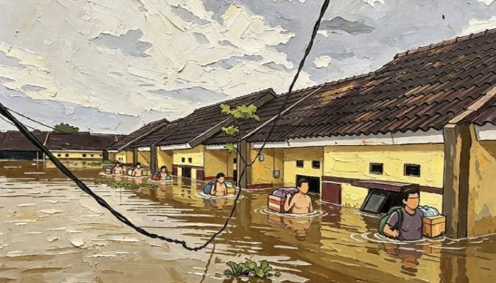 Ironis Kota Seribu Industri: Sawah Dijual, Banjir Dibagikan