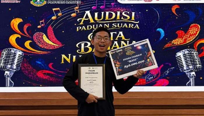 Daniel Ginting Raih Suara Bass Terbaik Gita Bahana Nusantara Banten