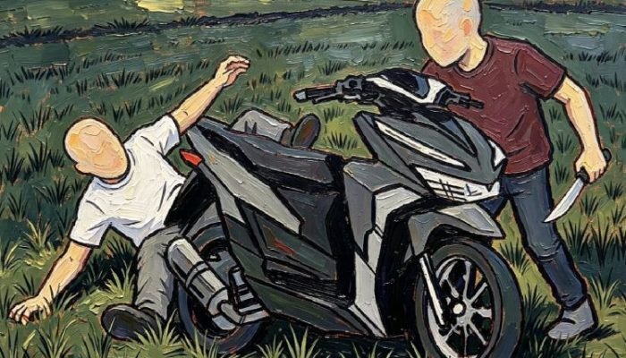 Jejak Berdarah di Gelap Sawah: Motor Hilang, Nyawa Nyaris Melayang