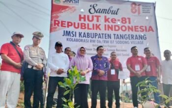 Sambut HUT ke-81 RI, JMSI Kabupaten Tangerang Gelar Baksos, Tanam 200 Pohon