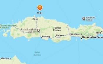 Gempa M 4,1 Guncang Laut Utara Ruteng, BMKG Ingatkan Gempa Susulan