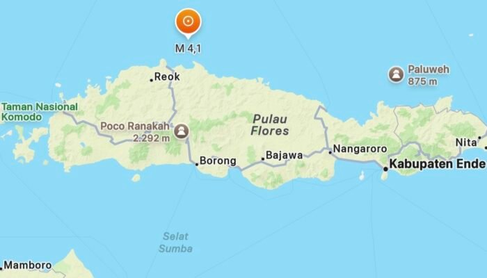 Gempa M 4,1 Guncang Laut Utara Ruteng, BMKG Ingatkan Gempa Susulan