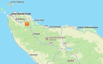 Gempa M3,7 Guncang Aceh Besar, Pusat Gempa 17 Kilometer dari Jantho