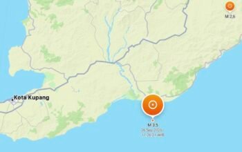 Gempa Magnitudo 3,5 Guncang Timor Region, Kedalaman 24 Kilometer