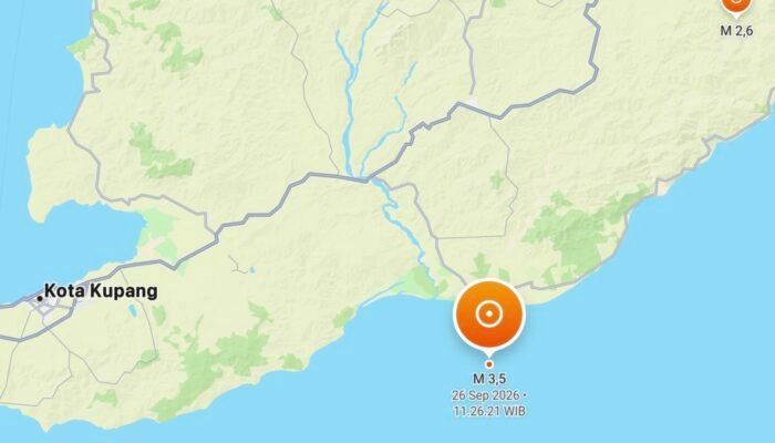 Gempa Magnitudo 3,5 Guncang Timor Region, Kedalaman 24 Kilometer
