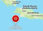 Gempa M5,5 Guncang Laut Selatan Bayah, Tak Berpotensi Tsunami