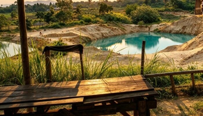 Telaga Biru Cigaru: Legenda Bidadari, Bayang-bayang Mistis, dan Jejak Tambang Pasir