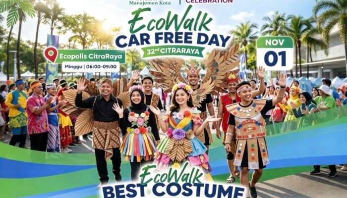 EcoWalk Car Free Day CitraRaya: Kompetisi Konten TikTok, Peserta Bisa Unjuk Kreativitas