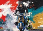 Freestyle Berujung Celaka, Pemotor Hantam Trotoar di Bunderan 3 CitraRaya