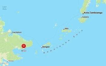 Gempa M5,3 Guncang Laut Timur Laut Tarakan, BMKG: Waspada Susulan