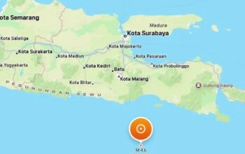 Gempa Magnitudo 4,6 Guncang Laut Barat Daya Lumajang, Berpotensi Susulan
