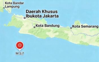 Gempa Magnitudo 5,7 Guncang Barat Daya Sukabumi, BMKG: Tidak Berpotensi Tsunami