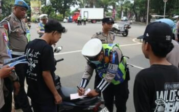 Operasi Patuh Maung 2026 Dimulai, Polisi Tindak Pengendara Tanpa Helm dan SIM