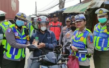 Operasi Patuh Maung di Balaraja, Pengendara Tertib Dapat Hadiah