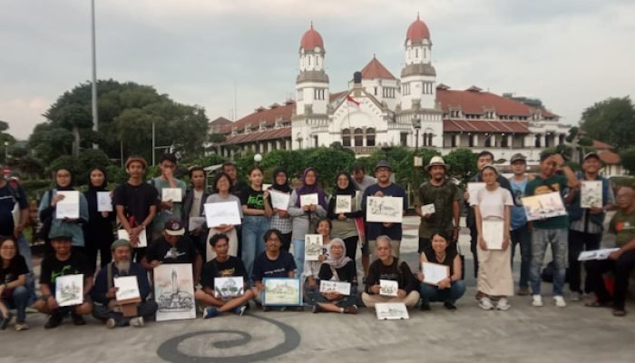 Halal Bi Halal Gaya Perupa OTS “Bloboran” dan “Nyeket” Bareng