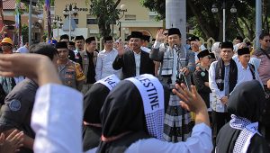 Belasan Ribu Santri Kota Tangerang Berdoa untuk Palestina